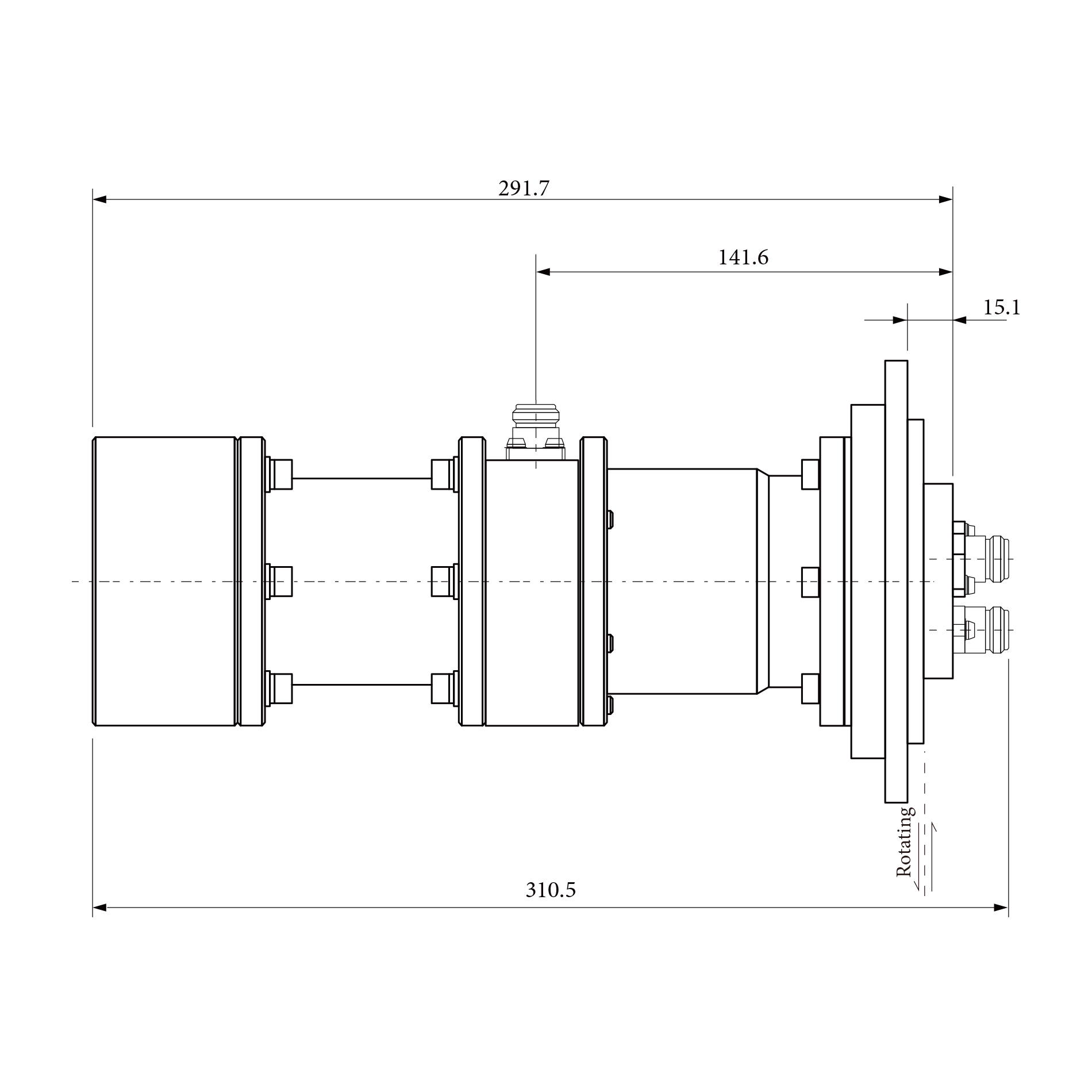 ��·��ת�ؽ�RJ153183 1CH 2CH 3CH��Ϊ1.0 GHz~1.1 GHz N�ͽ�ͷ